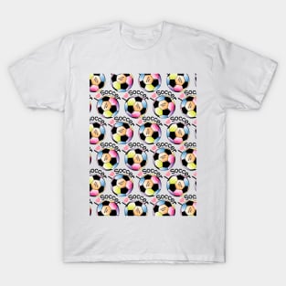 Soccer Balls Pattern - I Love Soccer T-Shirt